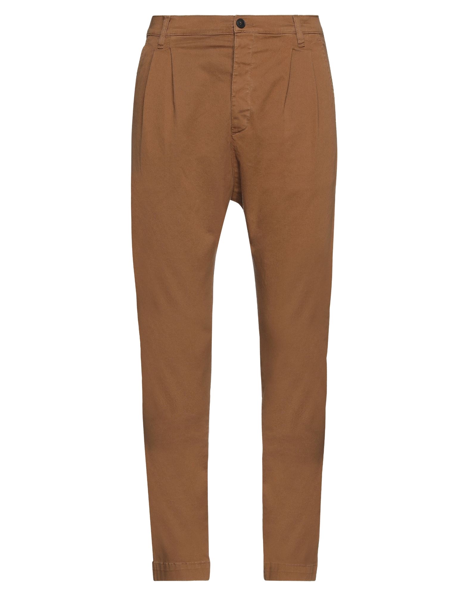 Novemb3r Man Pants Brown Size 32 Cotton, Elastane