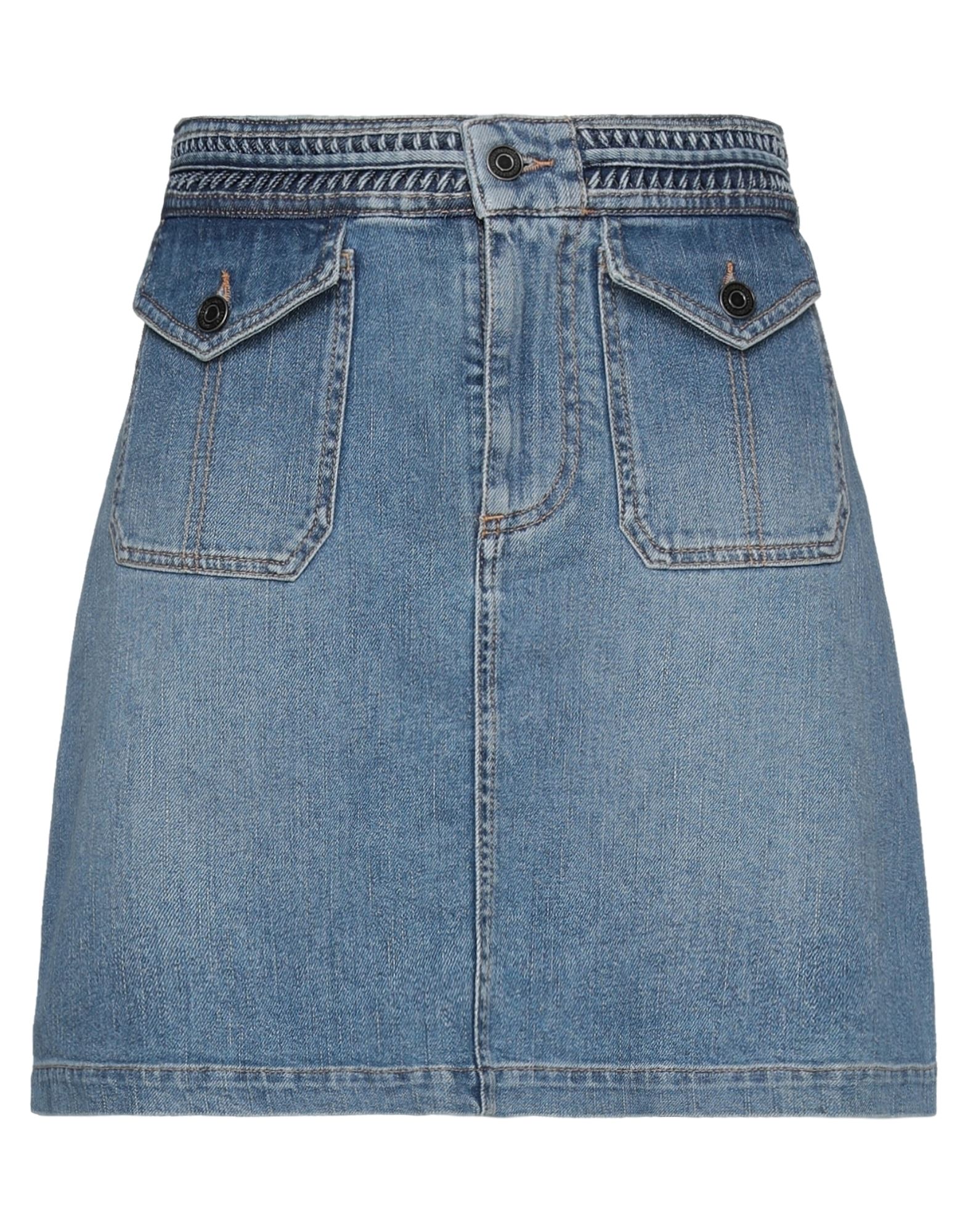 Vanessa Bruno Denim Skirts In Blue | ModeSens