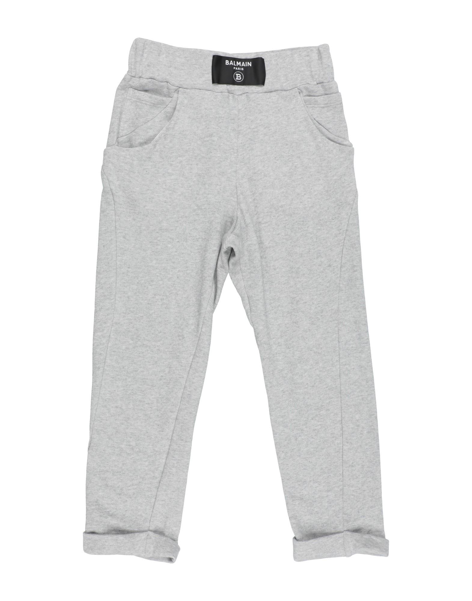 Balmain Kids' Pants In Light Grey