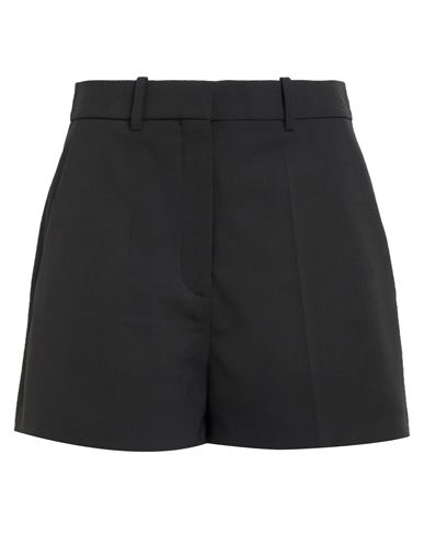 Valentino Garavani Woman Shorts & Bermuda Shorts Black Size 8 Polyester, Virgin Wool, Elastane In Black