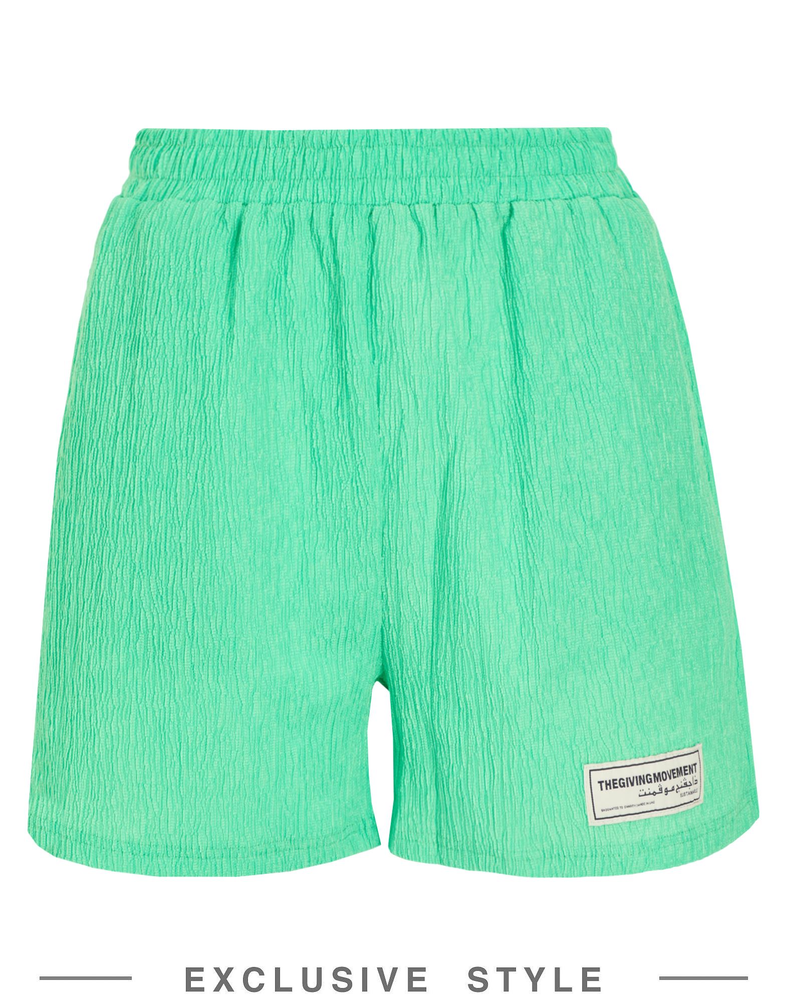 The Giving Movement X Yoox Woman Shorts & Bermuda Shorts Green Size L Recycled Polyester, Recycled E