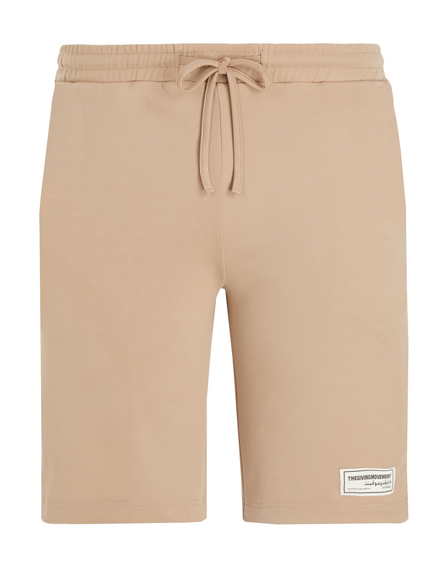 The Giving Movement X Yoox Man Shorts & Bermuda Shorts Light Brown Size S Recycled Polyester, Recycl In Beige