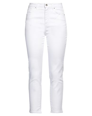 Fracomina Woman Jeans White Size 30 Cotton, Elastane