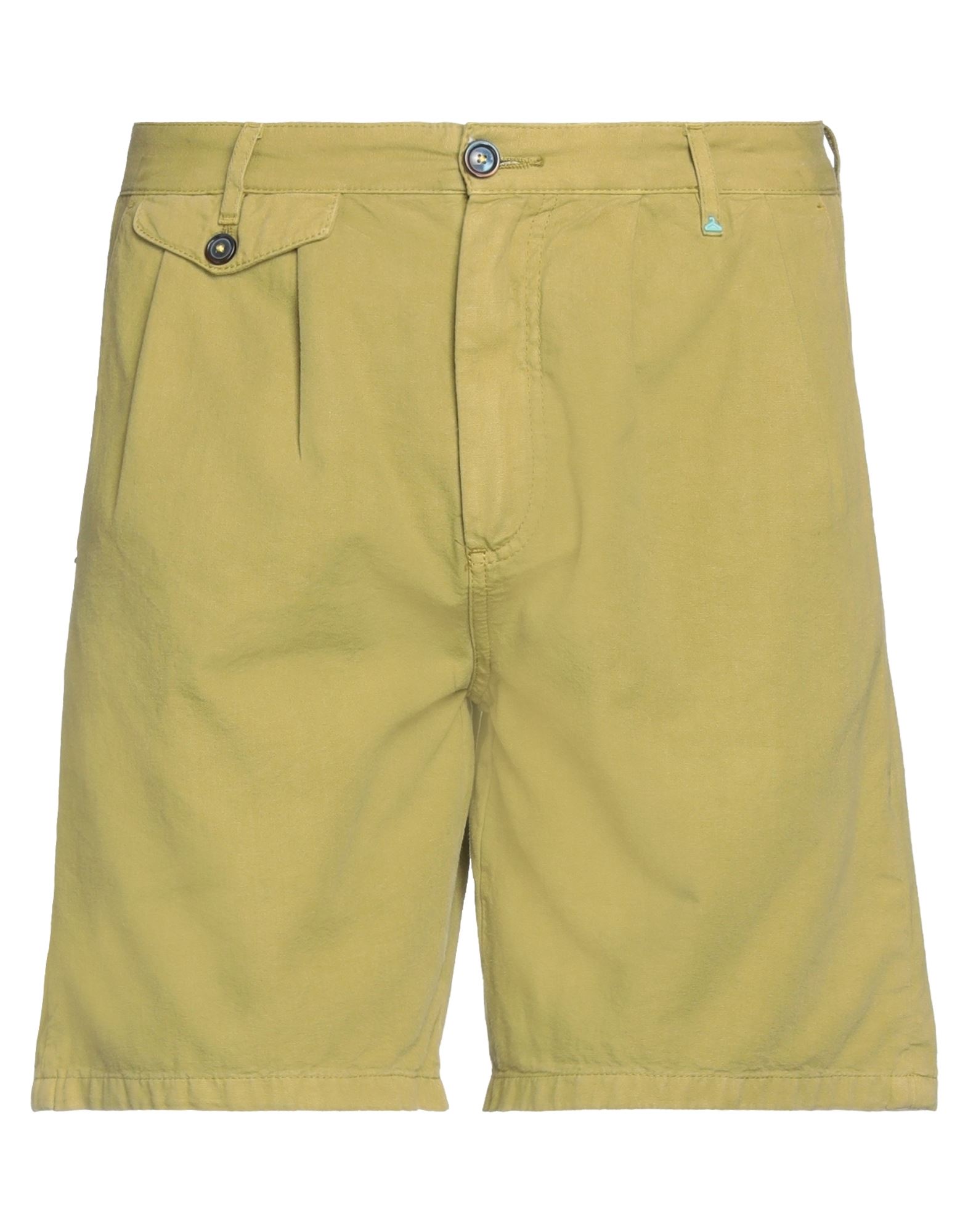 Berna Man Shorts & Bermuda Shorts Lime Green Size 26 Cotton, Elastane In Green
