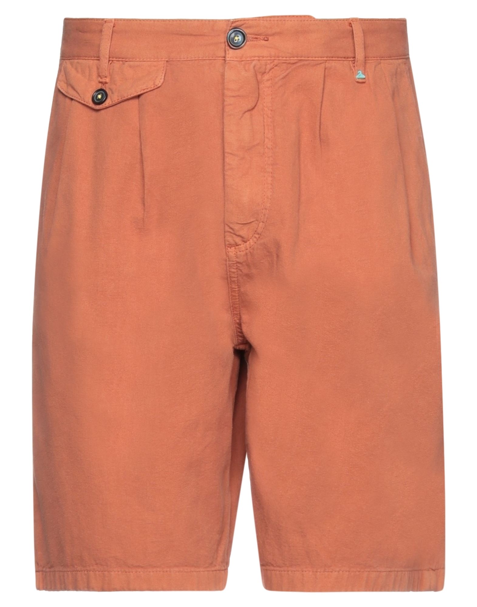 Berna Man Shorts & Bermuda Shorts Rust Size 30 Cotton In Red