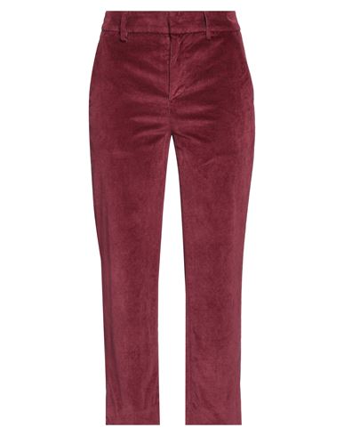 Dondup Woman Pants Burgundy Size 27 Cotton, Modal, Polyester, Elastane In Red