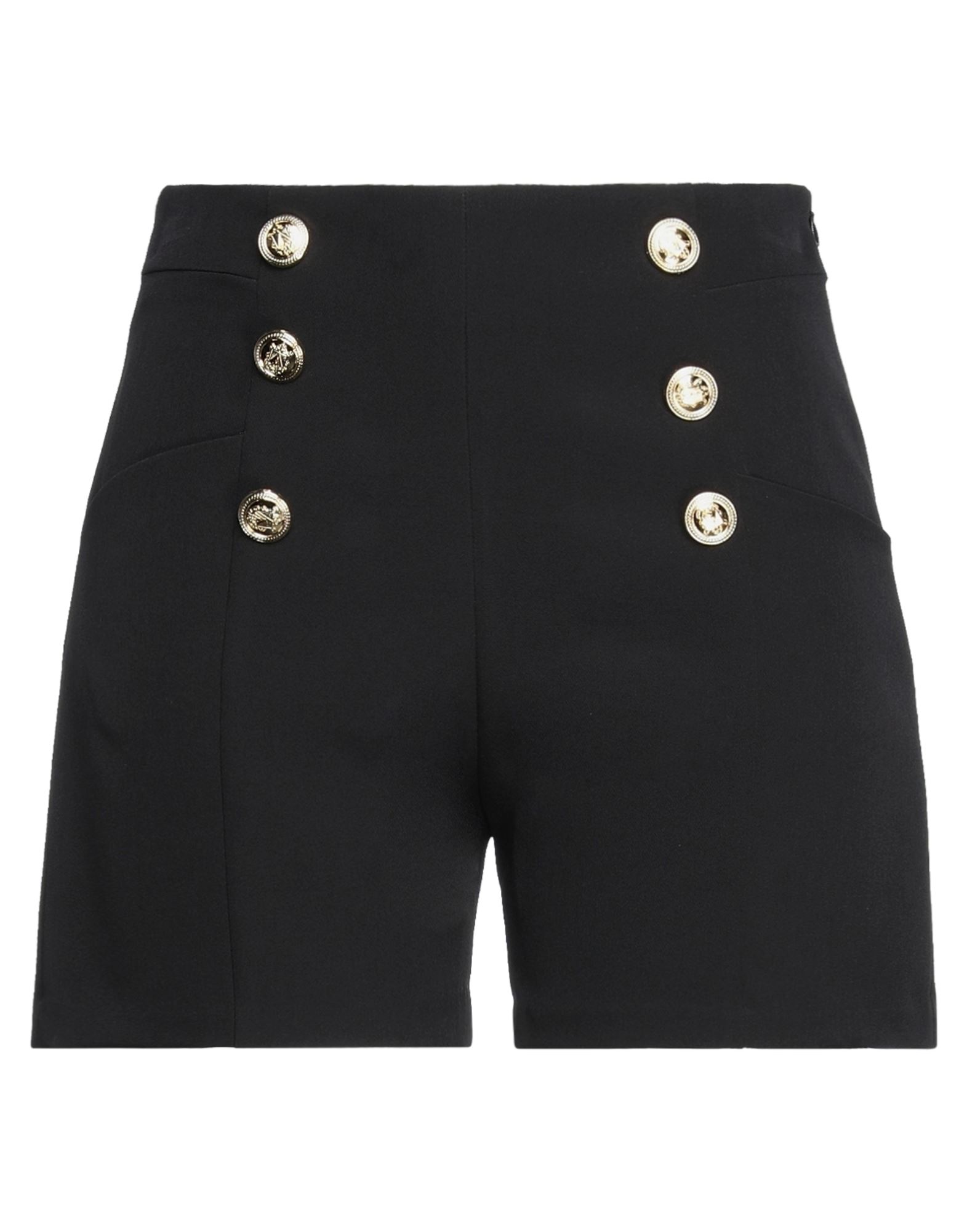 Fly Girl Woman Shorts & Bermuda Shorts Black Size 6 Polyester, Elastane
