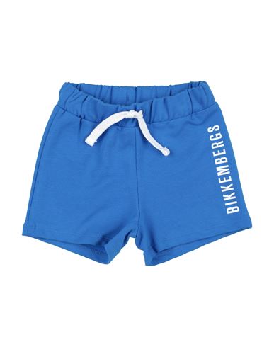 Bikkembergs Babies'  Newborn Boy Shorts & Bermuda Shorts Bright Blue Size 0 Cotton, Elastane