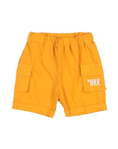 Bikkembergs Babies'  Newborn Boy Shorts & Bermuda Shorts Orange Size 0 Cotton