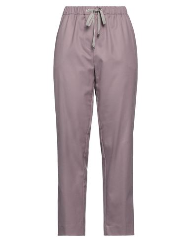 Sfizio Woman Pants Lilac Size 12 Polyester, Viscose, Elastane In Purple