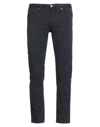 B Settecento Man Jeans Midnight Blue Size 32 Cotton, Elastane In Multi