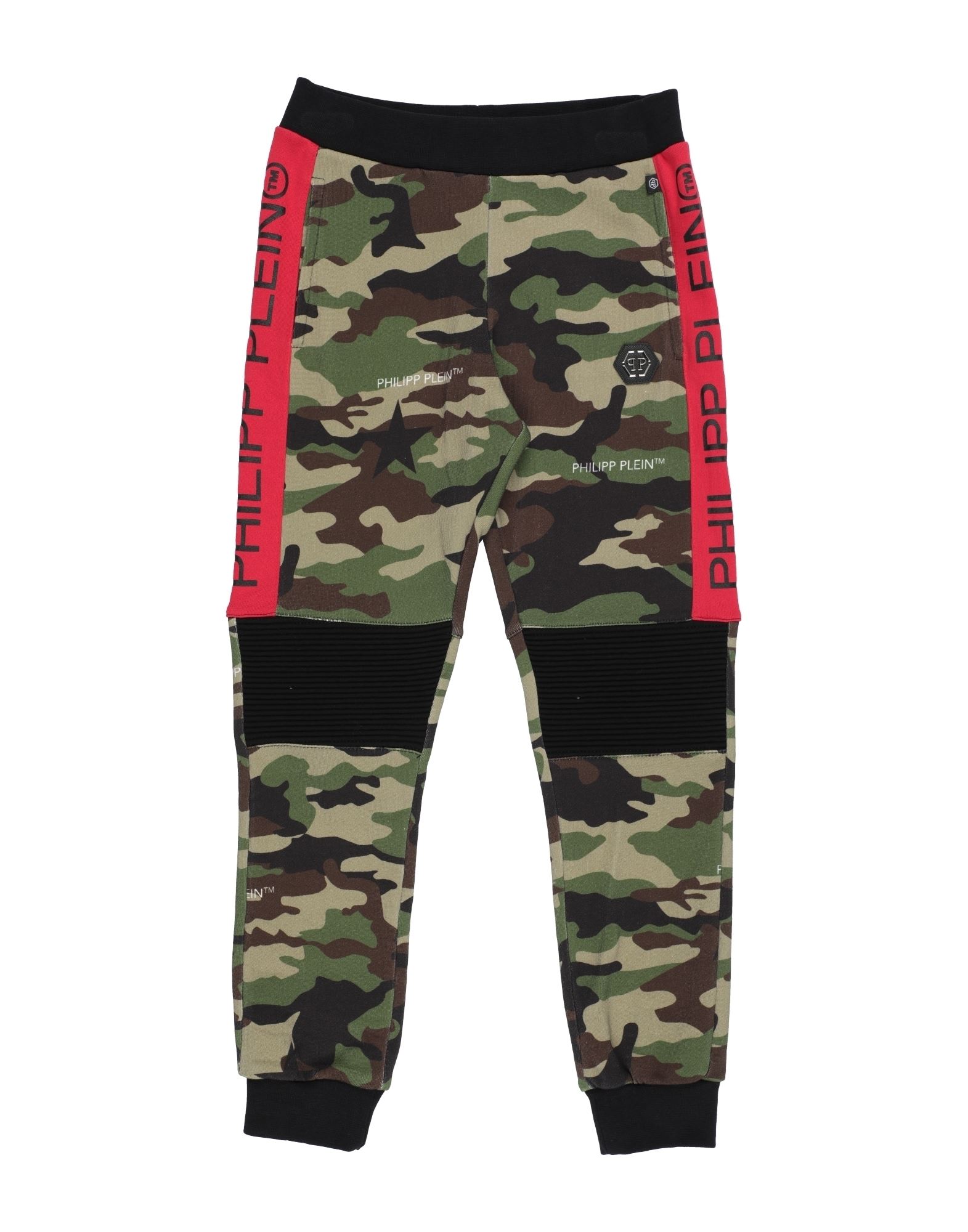 Philipp Plein Kids' Pants In Military Green