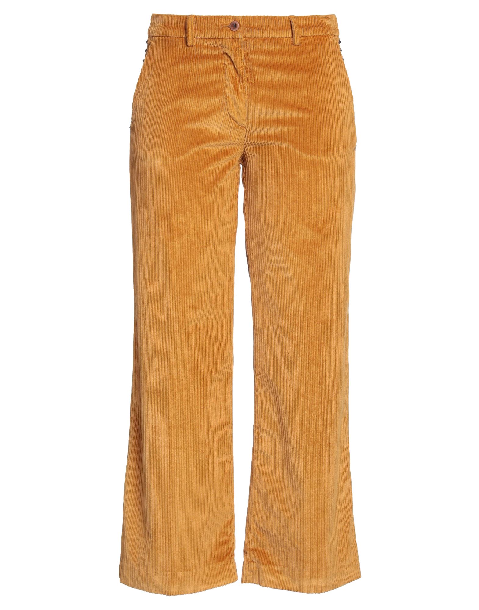 Mason's Woman Pants Ocher Size 10 Cotton, Modal, Polyester, Elastane In Yellow