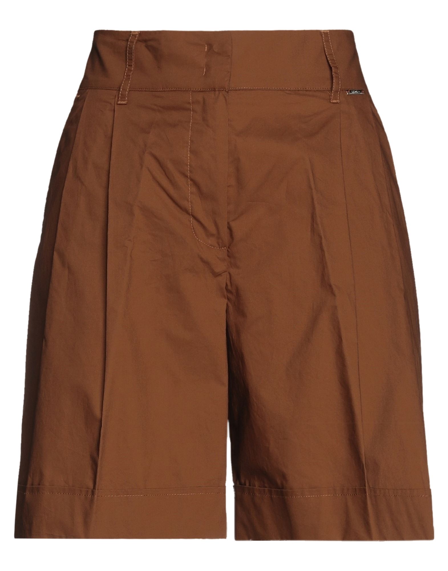 Liu •jo Woman Shorts & Bermuda Shorts Camel Size 2 Cotton In Beige