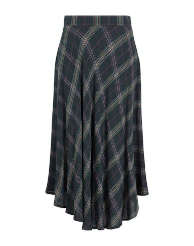 8 By Yoox Woman Midi Skirt Dark Green Size 8 Viscose, Wool