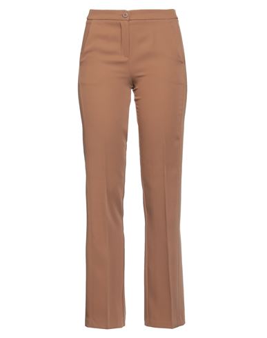Sfizio Woman Pants Tan Size 0 Polyester In Brown