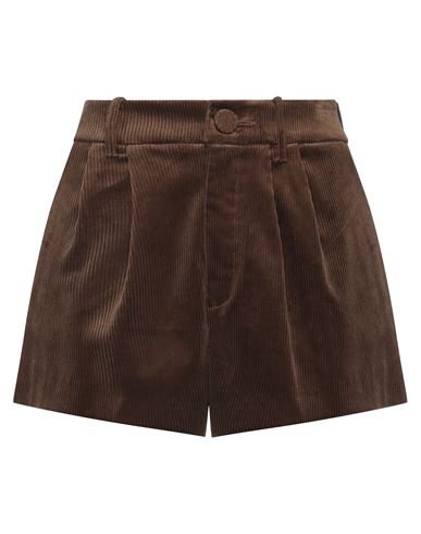 Aniye By Woman Shorts & Bermuda Shorts Brown Size 4 Cotton, Elastane