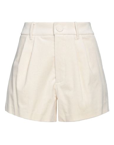 Aniye By Woman Shorts & Bermuda Shorts Cream Size 8 Cotton, Elastane In White