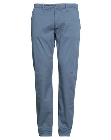 Liu •jo Man Man Pants Slate Blue Size 34 Cotton, Elastane