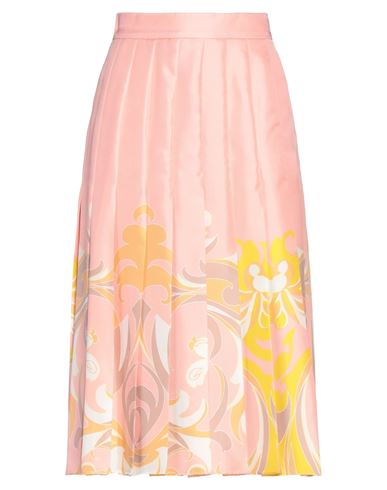 Pucci Woman Midi Skirt Pink Size 10 Silk