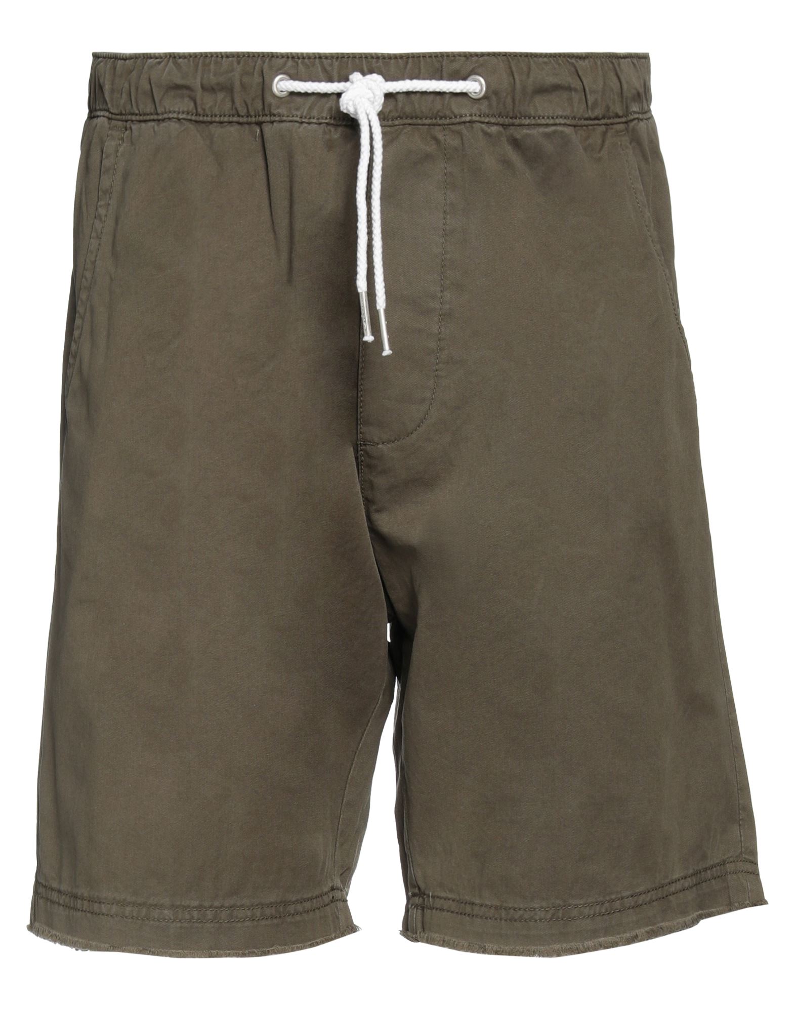 Liu •jo Man Man Shorts & Bermuda Shorts Military Green Size 26 Cotton