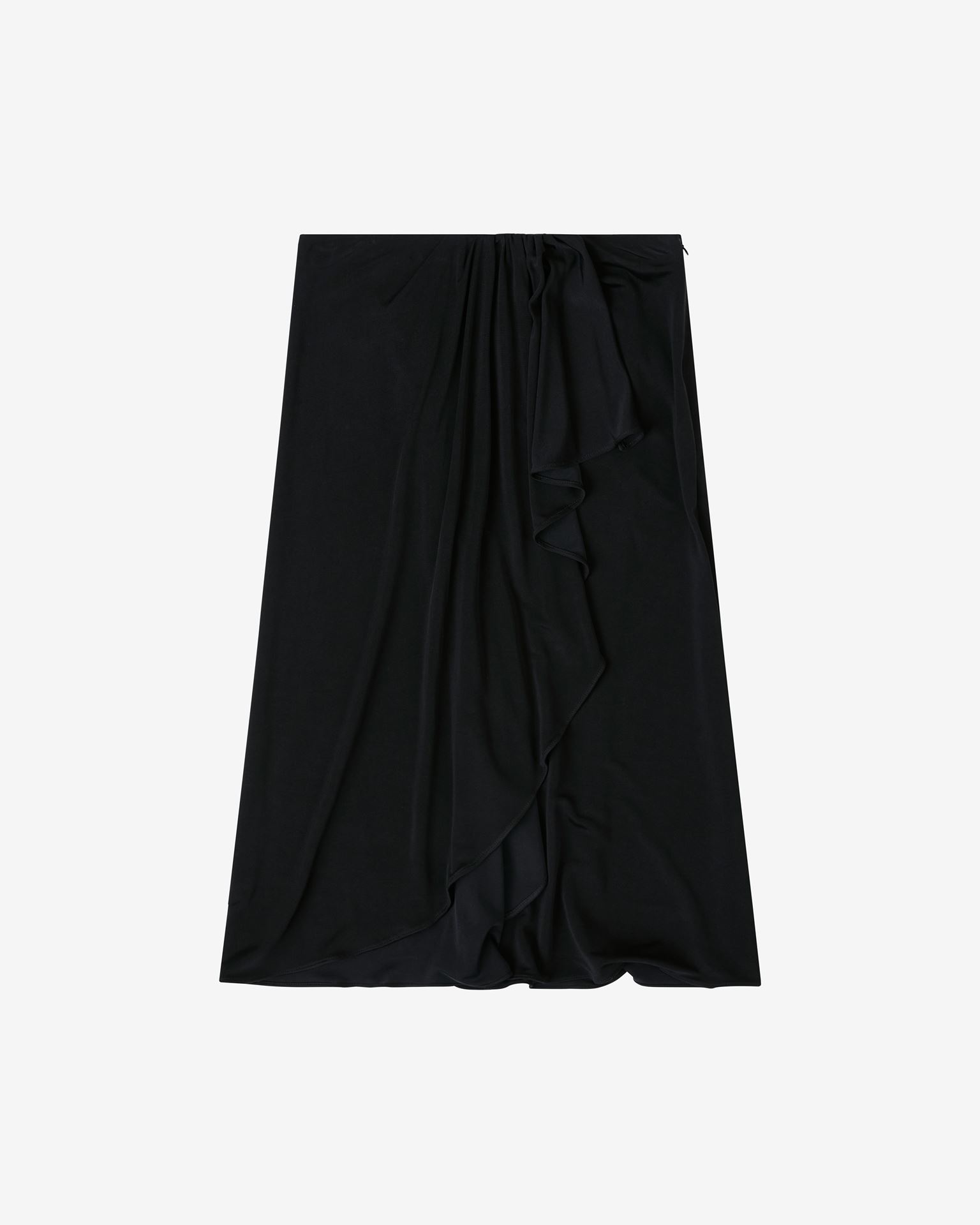 Isabel Marant Jacinthe Midi Silk Skirt In Black