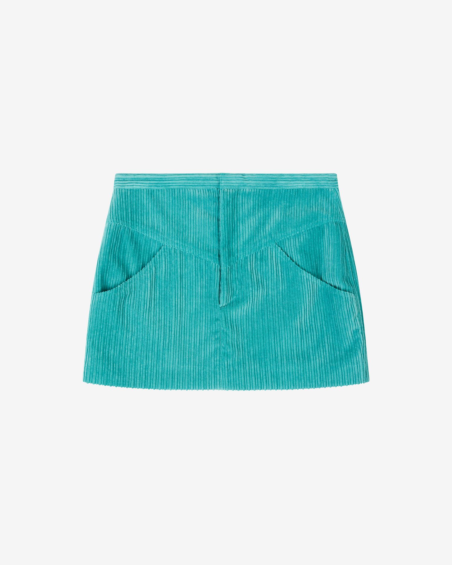 Shop Isabel Marant Melva Corduroy Mini Skirt In Blue