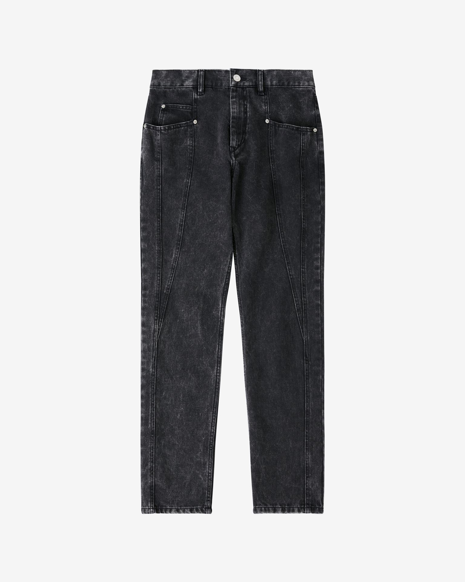 Isabel Marant Vikira Straight-cut Jeans In Grey
