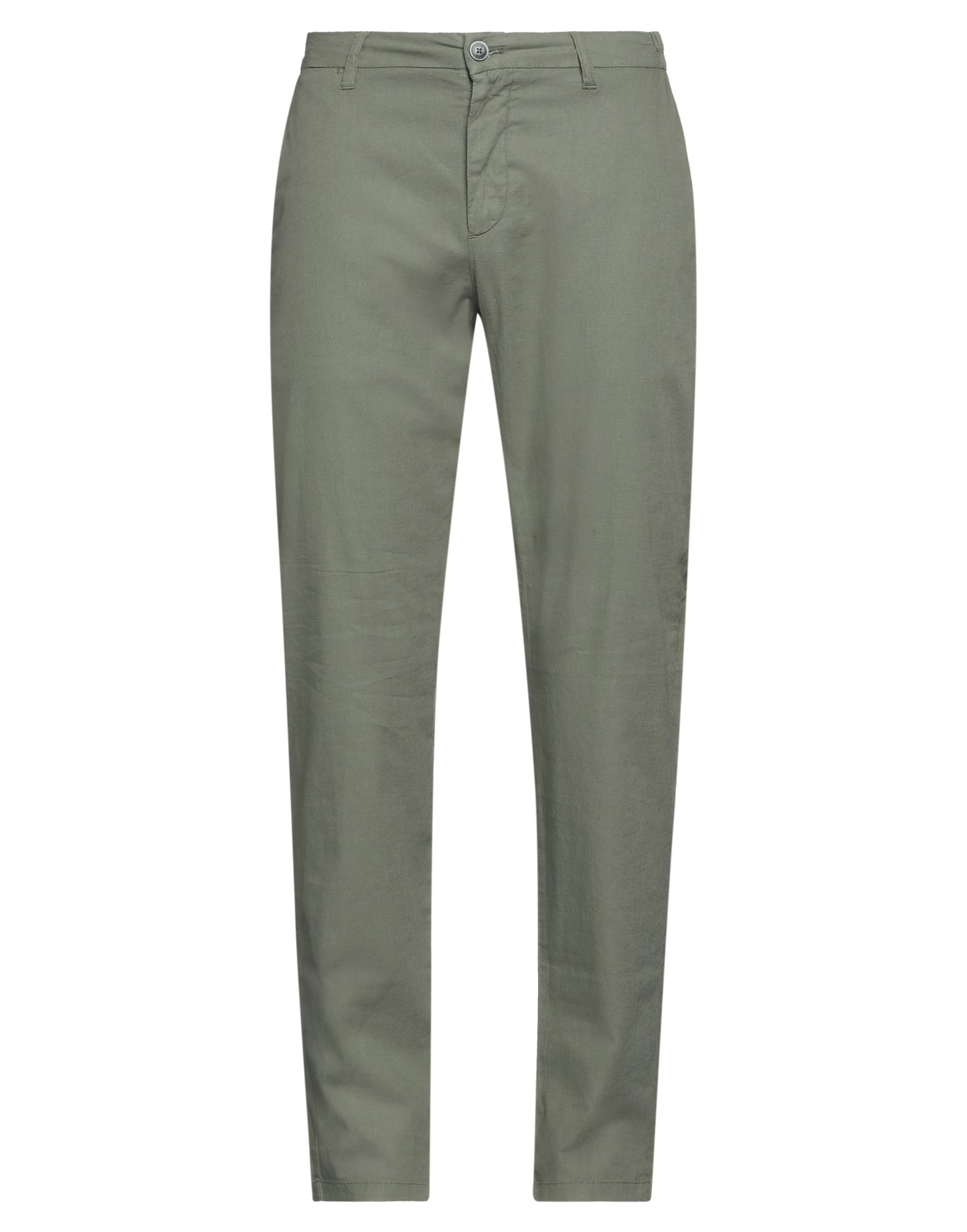 Shop Liu •jo Man Man Pants Green Size 38 Linen, Cotton, Elastane