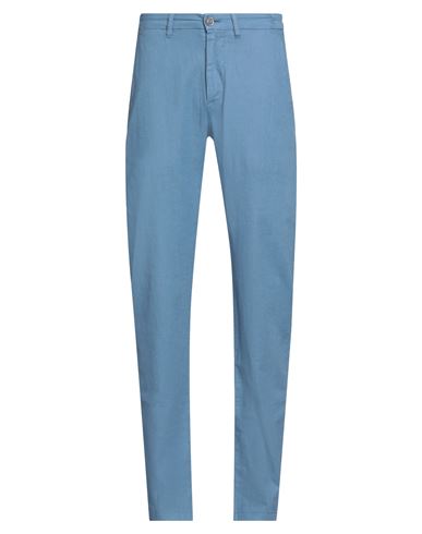 Liu •jo Man Man Pants Slate Blue Size 26 Linen, Cotton, Elastane