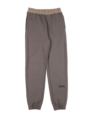 Msgm Toddler Boy Pants Grey Size 6 Cotton, Polyester In Grey