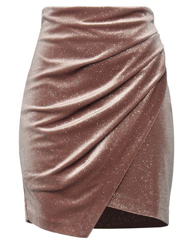 Aniye By Woman Mini Skirt Khaki Size 10 Polyamide, Elastane, Metal In Beige
