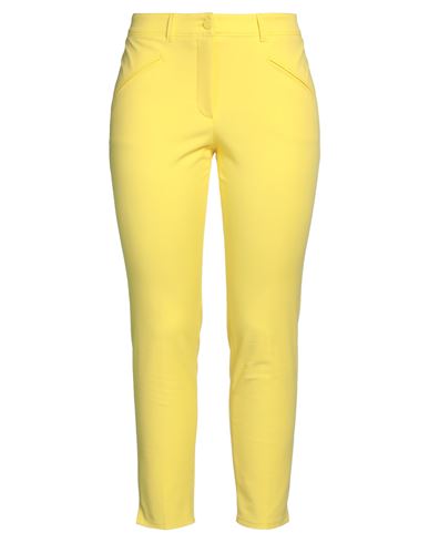 Shop Cambio Woman Pants Yellow Size 12 Cotton, Elastane