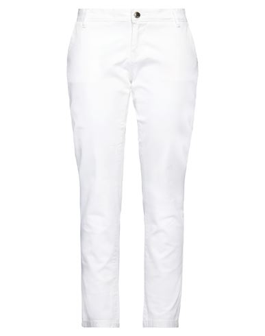 Gaudì Woman Pants White Size 27 Cotton, Elastane
