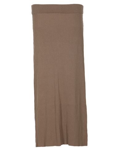 Na-kd Woman Midi Skirt Cocoa Size S Polyamide, Ecovero Viscose In Brown