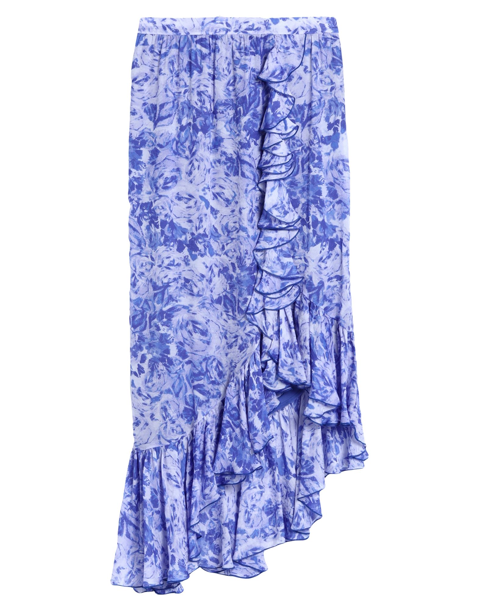 Shop Pinko Woman Mini Skirt Blue Size 4 Viscose