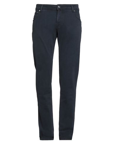 Jacob Cohёn Man Pants Midnight Blue Size 32 Cotton, Elastane In Black
