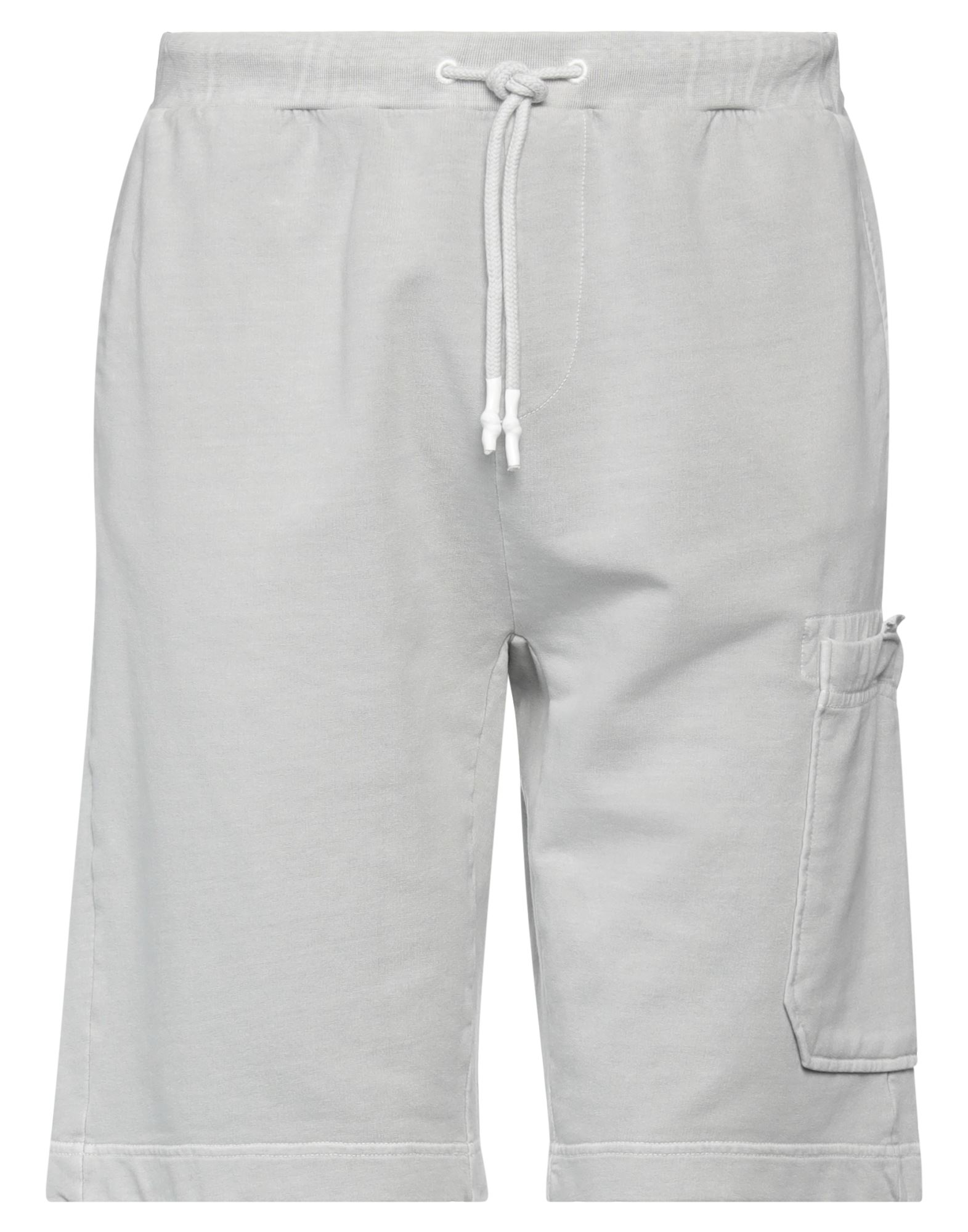 Manuel Ritz Man Shorts & Bermuda Shorts Light Grey Size Xl Cotton, Elastane