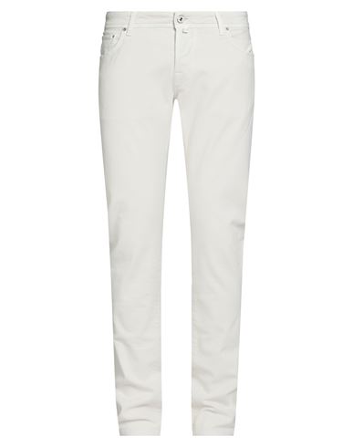 Jacob Cohёn Man Pants Off White Size 40 Cotton, Lyocell, Elastane In White