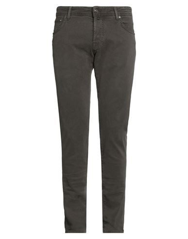 Jacob Cohёn Man Jeans Dark Brown Size 35 Cotton, Elastane, Polyester In Gray