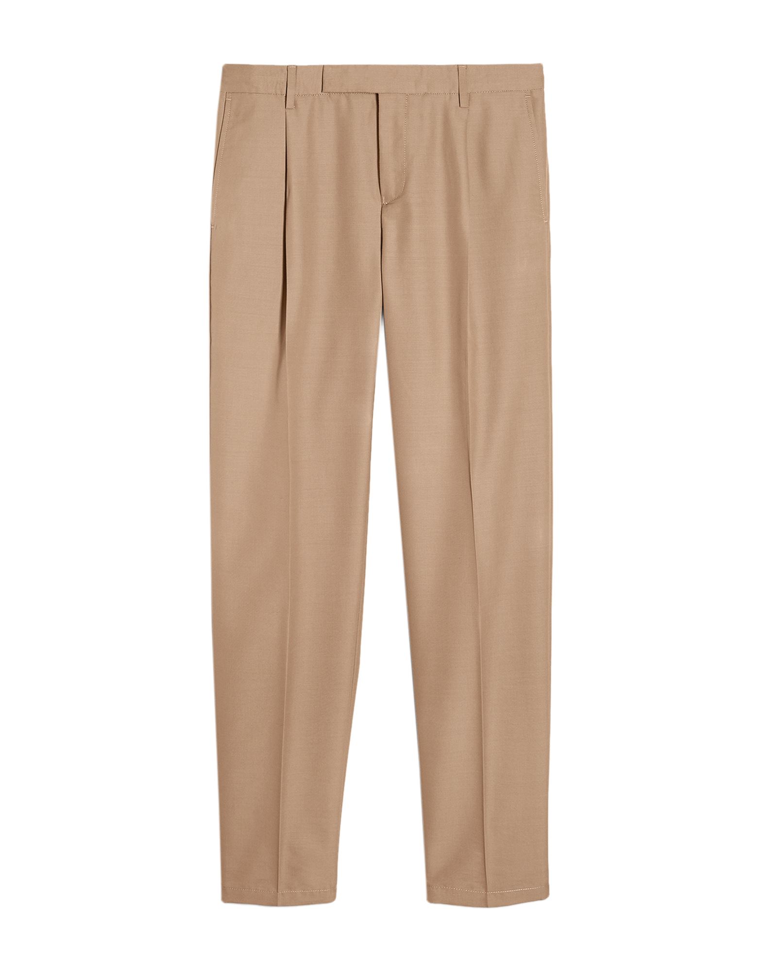 DUNHILL DUNHILL MAN PANTS BEIGE SIZE 40 COTTON, MULBERRY SILK