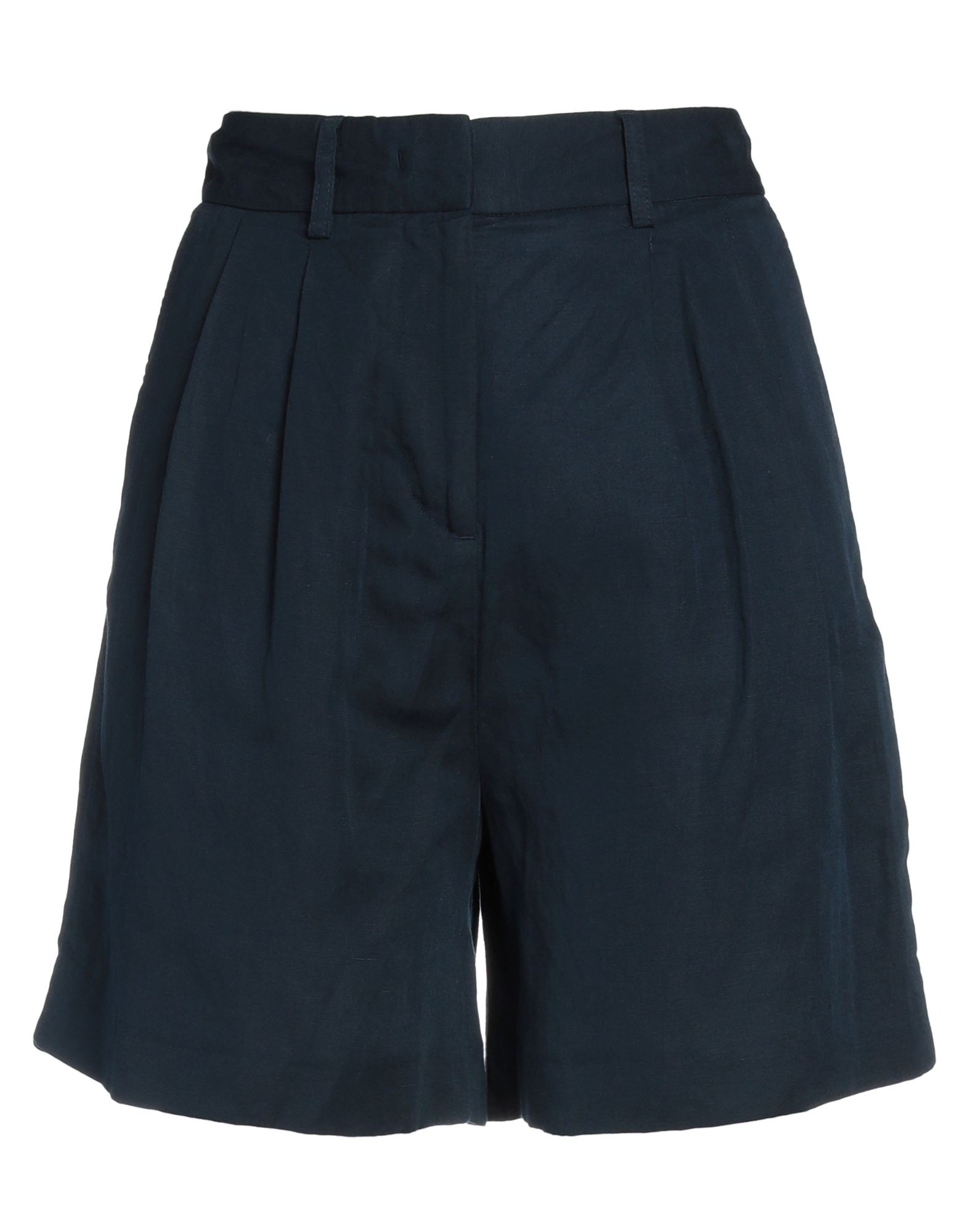 Shop Tommy Hilfiger Woman Shorts & Bermuda Shorts Midnight Blue Size 12 Lyocell, Linen, Tencel Lyocell