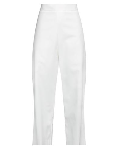 Anonyme Designers Woman Pants White Size 4 Cotton, Polyamide, Elastane