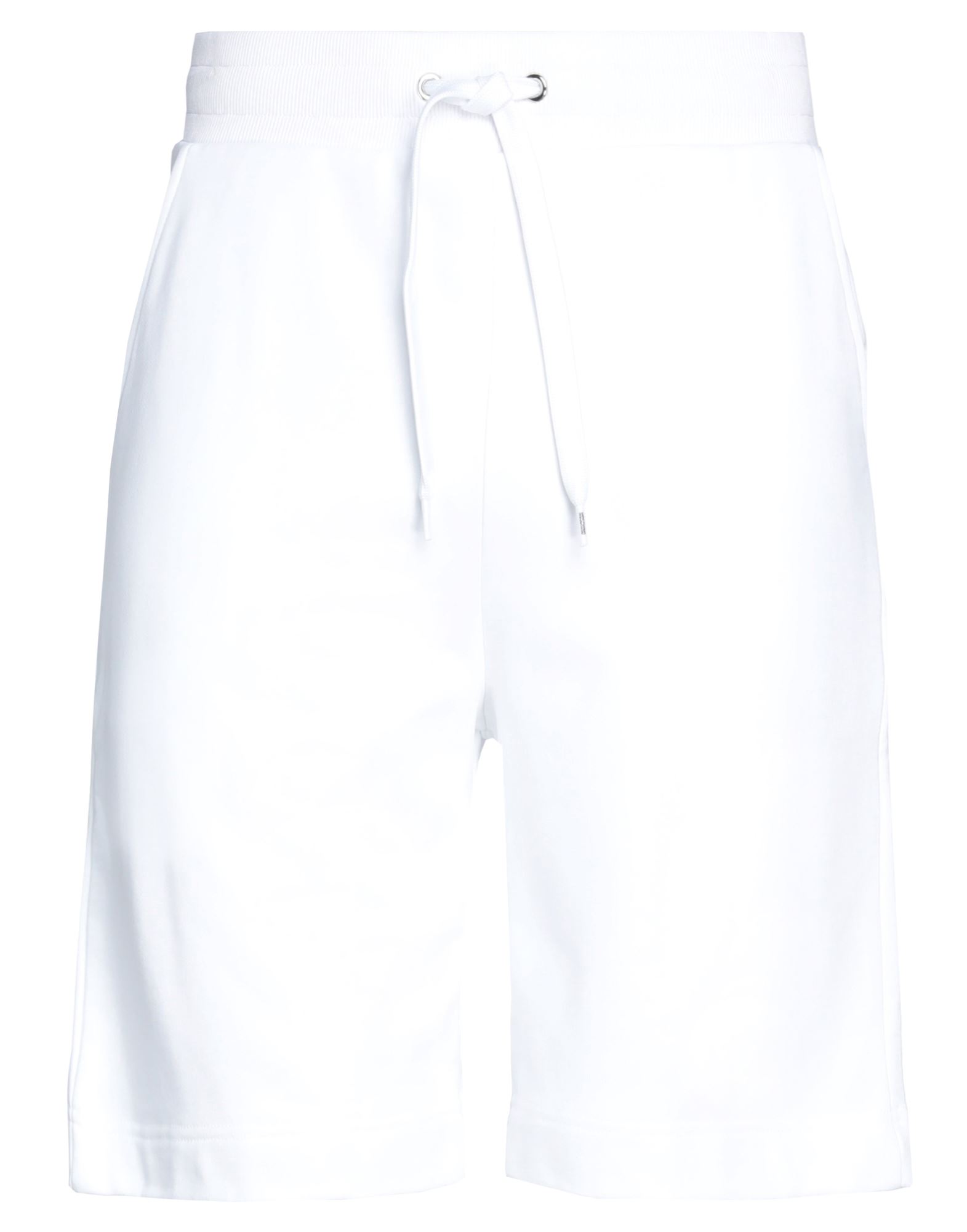 Moschino Man Shorts & Bermuda Shorts White Size L Cotton, Elastane