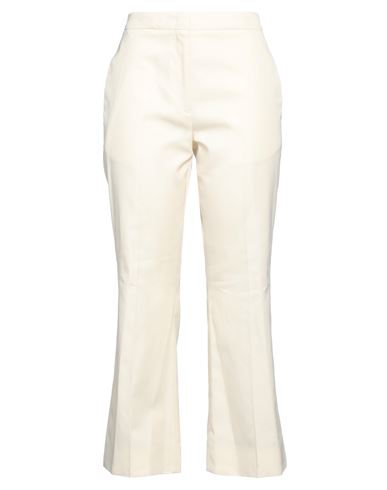 Jil Sander Woman Pants Cream Size 8 Cotton In White