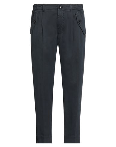 Outfit Out/fit Man Pants Midnight Blue Size 34 Cotton, Elastane In Blue