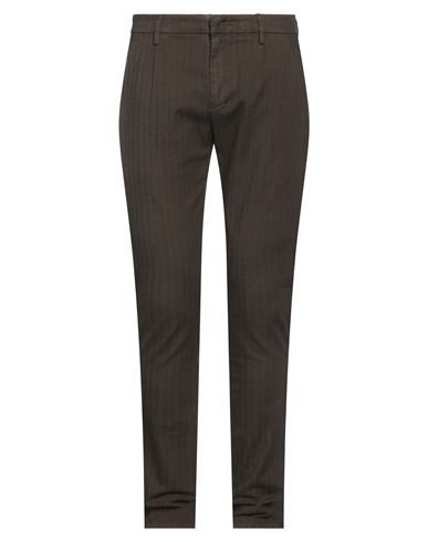 Dondup Man Pants Dark Brown Size 31 Cotton, Lyocell, Elastane