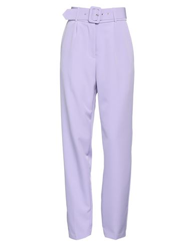 Vicolo Woman Pants Lilac Size M Polyester, Elastane In Purple