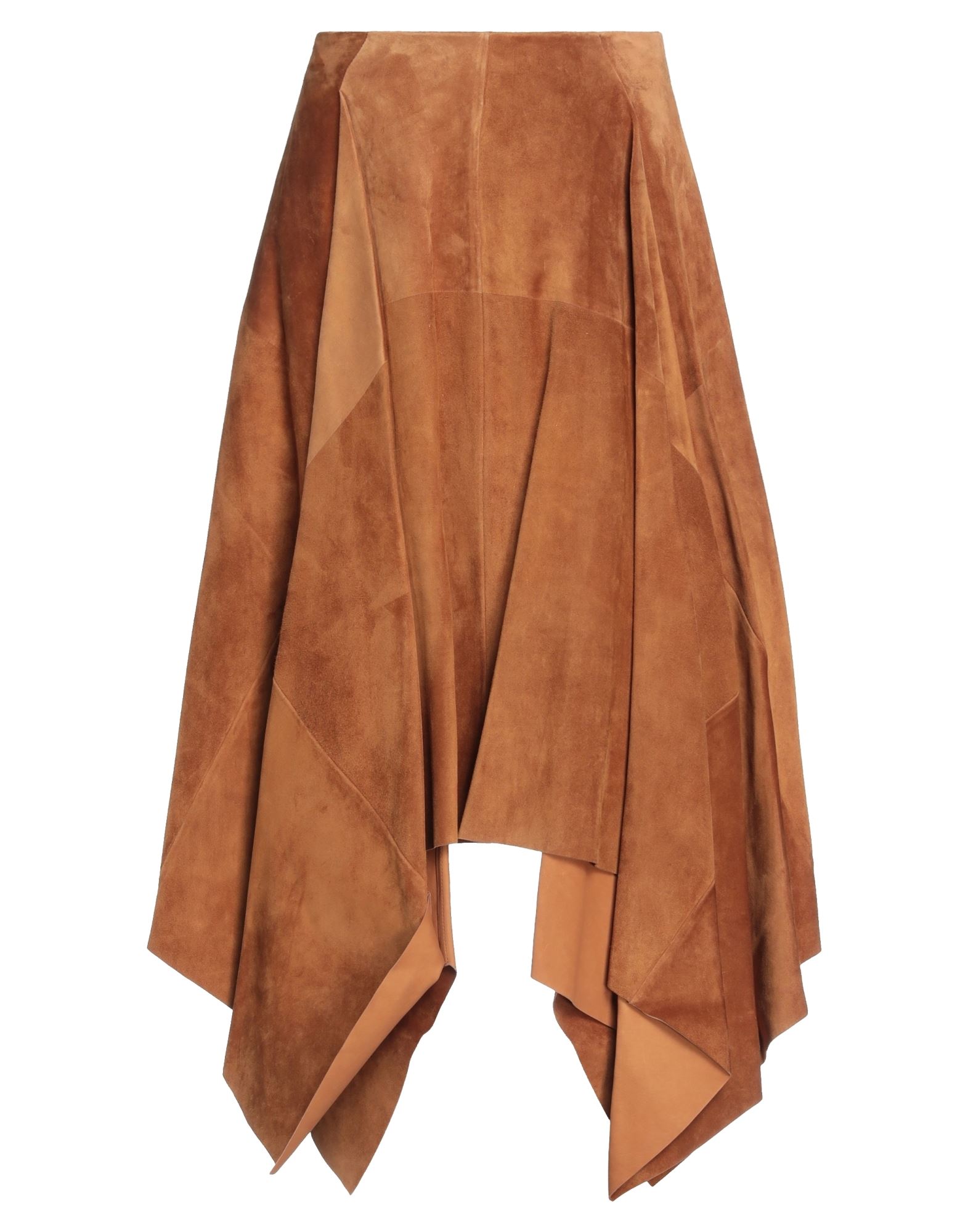 Ferragamo Midi Skirts In Brown