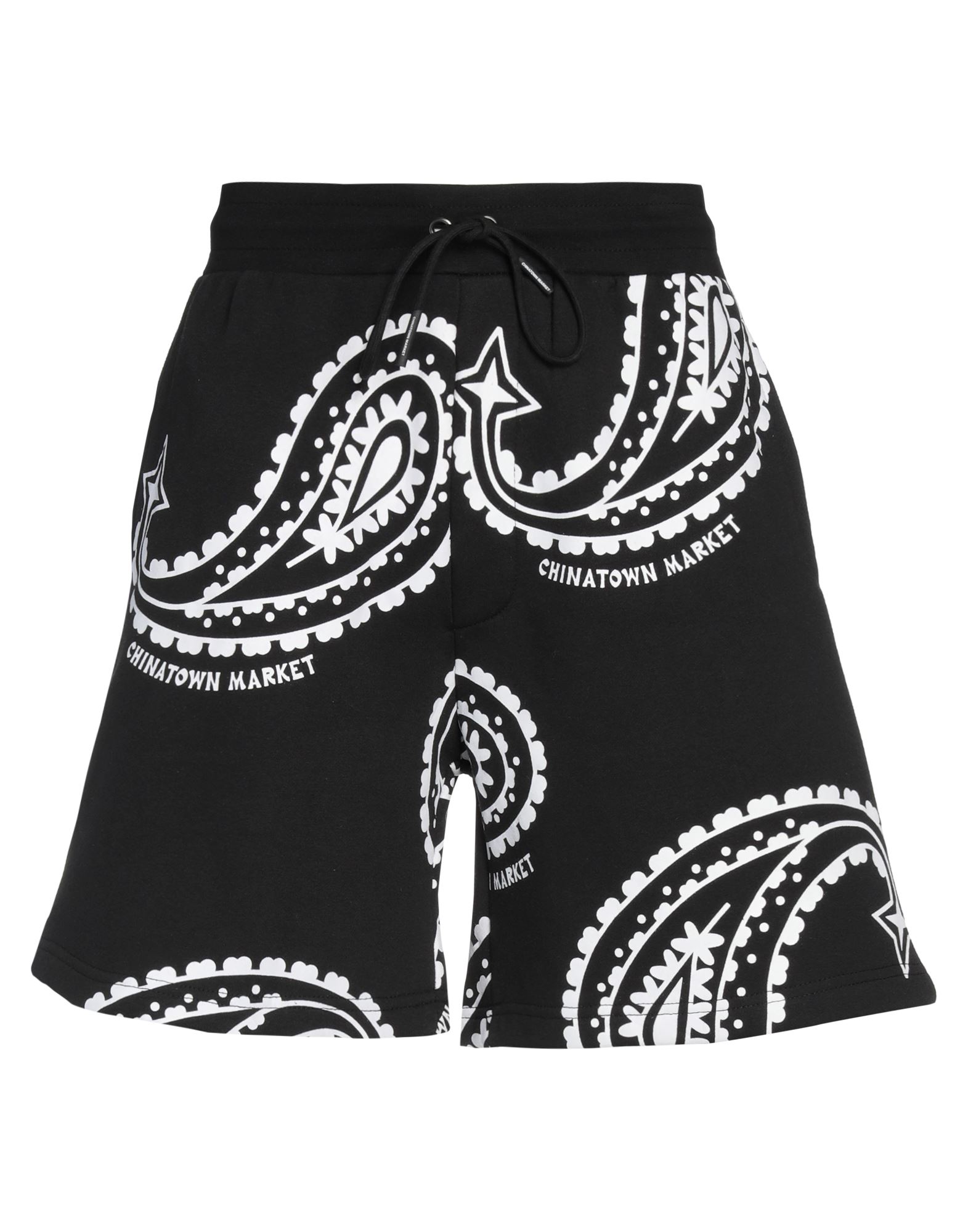 Market Man Shorts & Bermuda Shorts Black Size L Cotton, Polyester